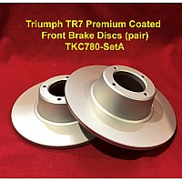 Triumph TR7 Premium Coated Front Brake Discs (pair) - TKC780-SetA
