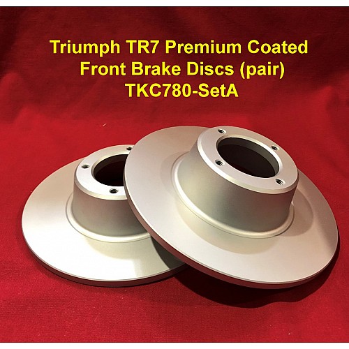 Triumph TR7 Premium Coated Front Brake Discs (pair) - TKC780-SetA