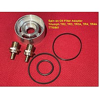 Spin on Oil Filter Adaptor Triumph TR2, TR3, TR3A, TR4, TR4A    TT10861