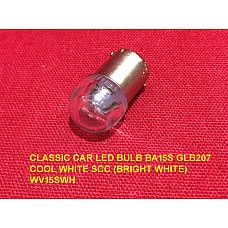 CLASSIC CAR LED BULB BA15S GLB207 COOL WHITE SCC   WV15SWH