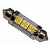 CLASSIC CAR LED 38 - 39 MM FESTOON WARM WHITE GLASS TUBE LED BULB GLB254 C5W  WARM WHITE    WV39WW