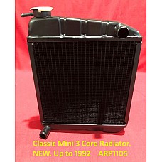 Classic Mini 3 Core Radiator. Brand New  1964 -1992     ARP1105