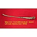 Wiper Arm  9 Inch (228mm) (Hook - Spoon) Left Crank  Stainless Steel Triumph TR2 - TR3 107963