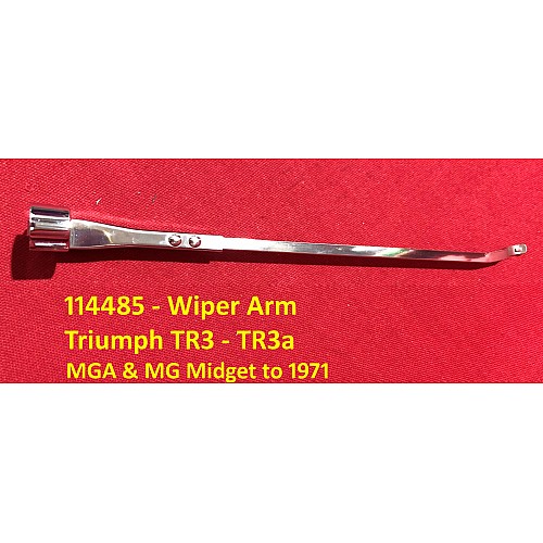 Wiper Arm (Hook -Spoon) Triumph TR3-TR3a  114485