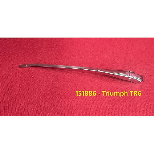 Wiper Arm  12 inch (300mm) (7.2mm Bayonet)  Stainless Steel  Left Crank Triumph TR6  151886Z