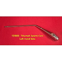 Wiper Arm  12 inch (300mm) (7.2mm Bayonet) Stainless Steel  Left Crank 13mm Spline - 151888