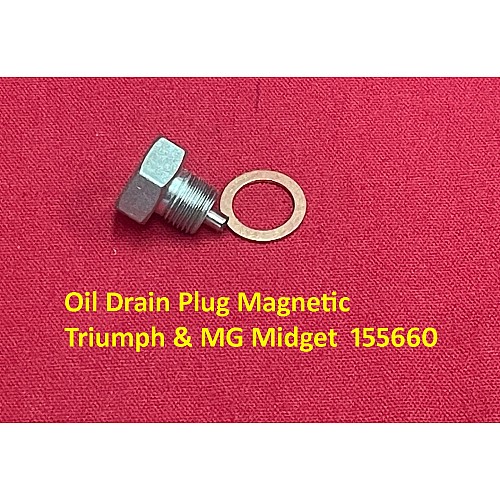 Oil Drain Plug Magnetic - Triumph & MG Midget  155660