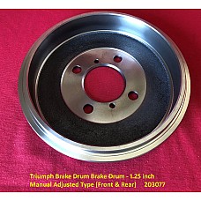 Triumph Brake Drum Brake Drum - 1.25 inch Manual Adjusted Type (Front & Rear)     203077
