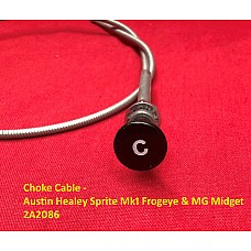 Choke Cable - Austin Healey Sprite Mk1 Frogeye & MG Midget  2A2086