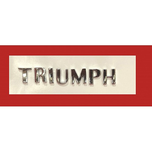 Triumph Letter Set - 7 Piece Smooth Face - Inc Fasteners 7038628  RL1402