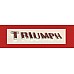 Triumph Letter Set - 7 Piece Smooth Face - Inc Fasteners 7038628  RL1402
