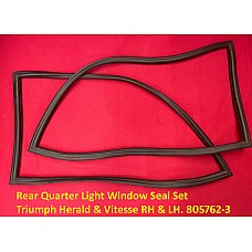 Rear Quarter Light Window Seal Set Triumph Herald & Vitesse Right Hand & Left Hand Sides. 8057623