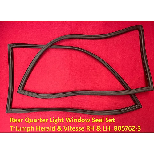 Rear Quarter Light Window Seal Set Triumph Herald & Vitesse Right Hand & Left Hand Sides. 8057623