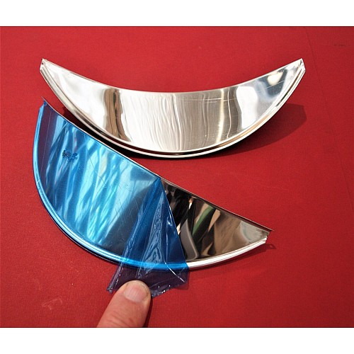 Stainless Steel Headlamp Peak for 7in Lucas Lamps. (Sold As A pair) ACC7999 Stainless Steel Headlamp Peak for 7in Lucas Lamps. (Sold As A pair) ACC7999