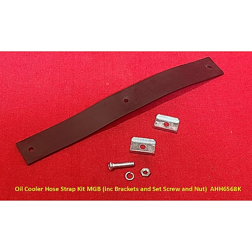 Oil Cooler Hose Strap Kit MGB (inc Brackets and Set Screw and Nut)  AHH6568K