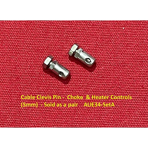 Cable Clevis Pin -  Choke  & Heater Controls Mini   MGB  Triumph Spitfire (5mm)  - Sold As A Pair  AUE34-SetA