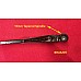 Wiper Arm 10 inch (250mm) (7.2mm Bayonet) Satin Black - Left Hand Crank    BHA5201