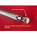 Wiper Arm  8.75Inch (222mm) (5.1mm Bayonet) -  Stainless Steel Left Hand Crank F238   BHA5208