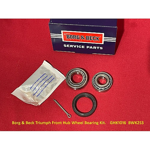 Borg & Beck Front Hub Wheel Bearing Kit  Triumph Saloon Mk2 & Stag .    GHK1016  BWK253