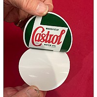 Castrol Classic Oil Windscreen Service Cling Sticker  (Sold as a set of Two) Castrol-STR702-SetA