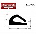 Morris Minor Door Lower Rubber Seal Strip.  Sold in Metre Long Lengths   EXC110B