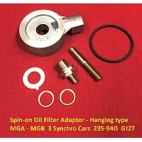 Spin-on Oil Filter Adaptor - Hanging type  MGA - MGB  3 Synchro Cars  235-940  G127