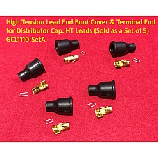 High Tension Lead End Boot Cover & Terminal End for Distributor Cap. HT Leads (Sold as a Set of 5)  GCL1110-SetA