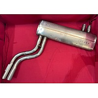 Stainless Steel Exhaust Pipe - Silencer and Tailpipe Section - 304 Grade - Triumph TR6 Pi CR CF -  GEX3391SS