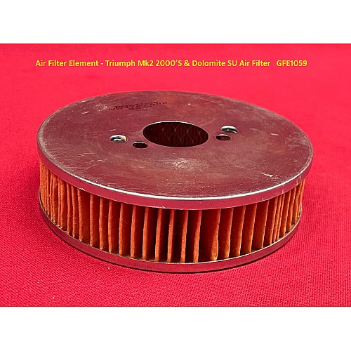 Air Filter Element - Triumph Mk2 2500S & Dolomite SU Air Filter   GFE1059