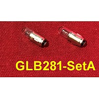 Dashboard Instrument & Warning Bulbs 12v.X 2w LLB281. (Set of 2). GLB281-SetA