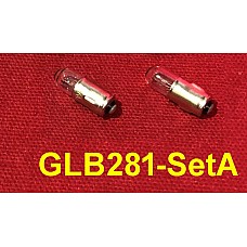 Dashboard Instrument & Warning Bulbs 12v.X 2w LLB281. (Set of 2). GLB281-SetA