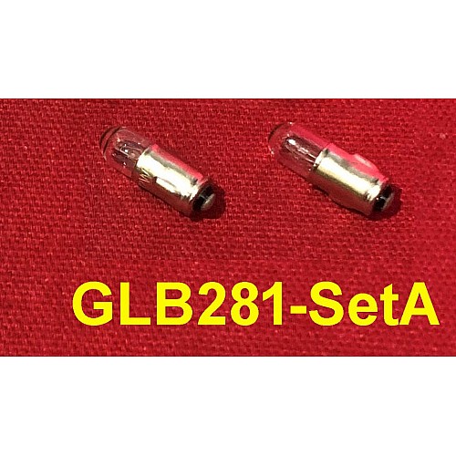 Dashboard Instrument & Warning Bulbs 12v.X 2w LLB281. (Set of 2). GLB281-SetA