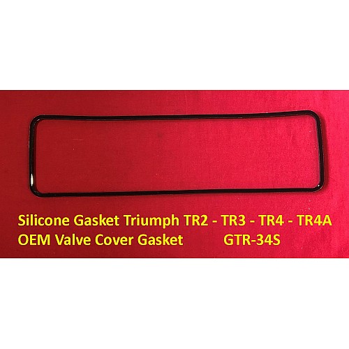 Gasket Innovations Silicone Gasket Triumph TR2 - TR3 - TR4 - TR4A  OEM Valve Cover Gasket GTR-34S