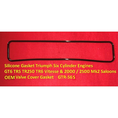Gasket Innovations Silicone Gasket Triumph TR2 - TR3 - TR4 - TR4A  OEM Valve Cover Gasket GTR-34S