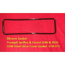 Gasket Innovations Silicone Gasket Triumph Spitfire & Herald 1296 & 1500 OEM Steel Valve Cover Gasket  GTR-STS