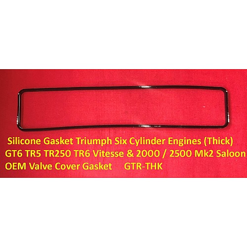 Gasket Innovations Silicone Gasket Triumph TR2 - TR3 - TR4 - TR4A  OEM Valve Cover Gasket GTR-34S