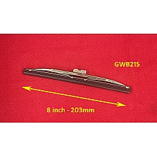 Wiper Blade 8 Inch (203mm) (5mm Hook - Spoon)  Stainless Steel  GWB215