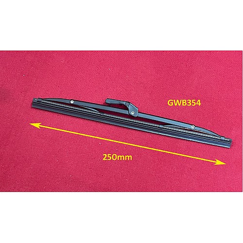 Wiper Blade 10 Inch (254mm) Black Powder Coated Steel  (7.2mm Bayonet)   GWB354