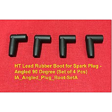 HT Lead Rubber Boot for Spark Plug - Angled 90 Degree (Set of 4 Pcs)  IA_Angled_Plug_Boot-SetA