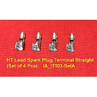 HT Lead Spark Plug Terminal Straight (Set of 4 Pcs)    IA_IT103-SetA