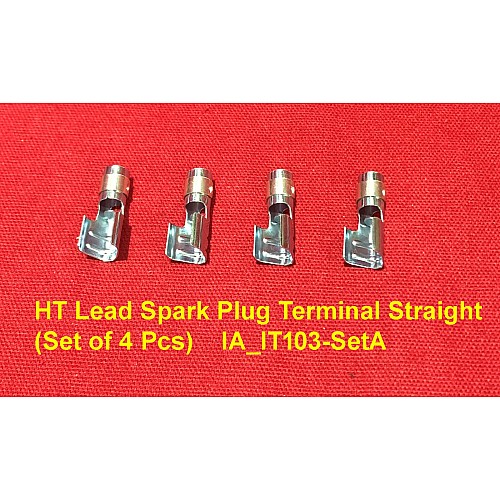HT Lead Spark Plug Terminal Straight (Set of 4 Pcs)    IA_IT103-SetA