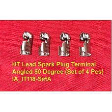 HT Lead Spark Plug Terminal Angled 90 Degree (Set of 4 Pcs)    IA_IT118-SetA