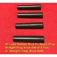 HT Lead Rubber Boot for Spark Plug Straight Plug Boot (Set of 4 Pcs)  IA_Straight_Plug_Boot-SetA