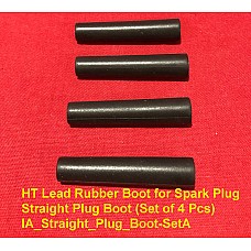 HT Lead Rubber Boot for Spark Plug Straight Plug Boot (Set of 4 Pcs)  IA_Straight_Plug_Boot-SetA