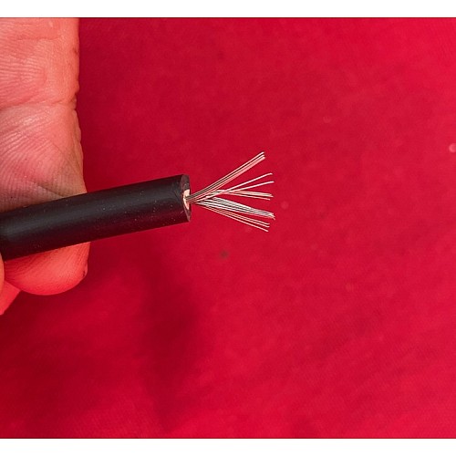 HT Ignition Lead PM Copper Core Black Sheathed  7mm HT Sparkplug Lead  Sold Per Metre  L99PM_CB_7mm