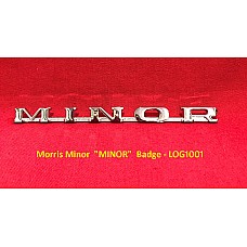 Morris Minor  "MINOR"  Badge - LOG1001