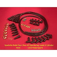 Sparkrite Build Your Own HT Sparkplug Leads 6 Cylinder 7mm   LSC6-Powerspark