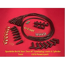 Sparkrite Build Your Own HT Sparkplug Leads 6 Cylinder 7mm   LSC6-Powerspark