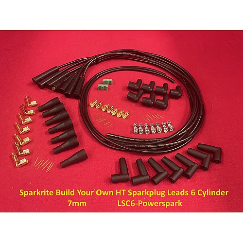 Sparkrite Build Your Own HT Sparkplug Leads 6 Cylinder 7mm   LSC6-Powerspark