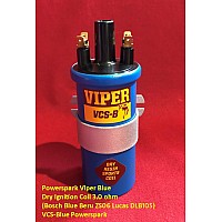 Powerspark Viper Blue Dry Ignition Coil 3.0 ohm (Bosch Blue Beru ZS06 Lucas DLB105)   VCS-Blue Powerspark
